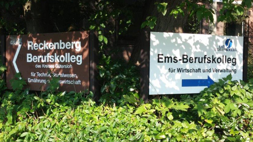 Das Reckenberg-Berufskolleg und das Ems-Berufskolleg befinden sich beide in Rheda-Wiedenbrück. Foto: Kreis Gütersloh 